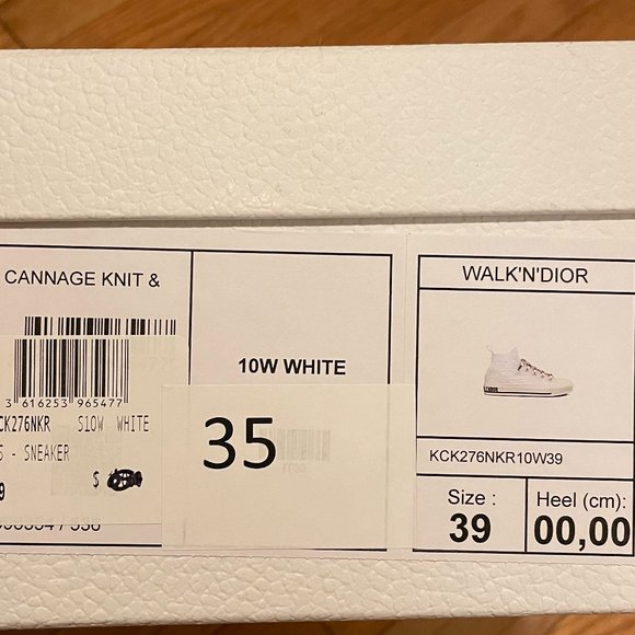 WALK'N'DIOR SNEAKER White Cannage Technical Mesh - Picture 3 of 8